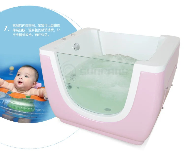 Colour Acrylic air Bubble  whirlpool Baby Bathtub Massage Children Bath