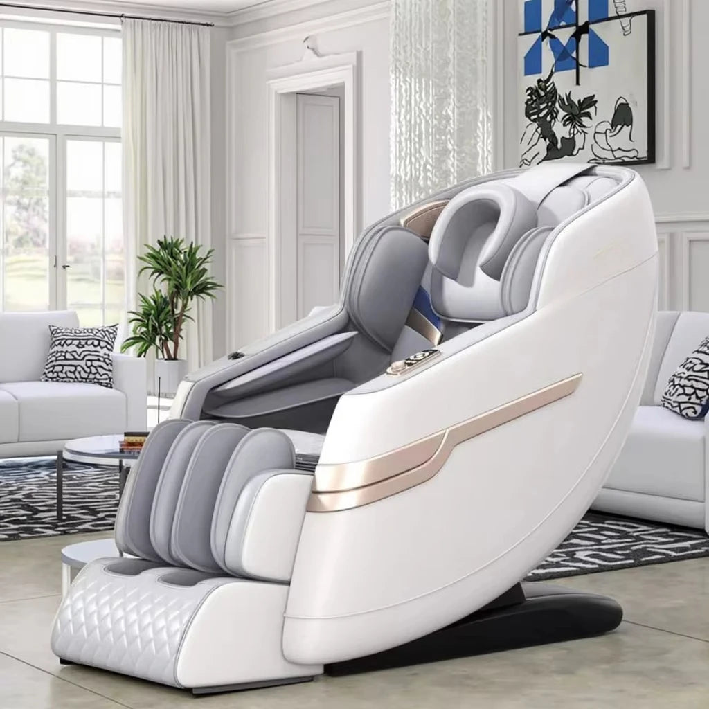 Multifunktionaler 4D 3D Zero-Gravity-Massagesessel Körper Fuß Nacken Bein Shiatsu Luftdruck Körperschonend & Komfortabel