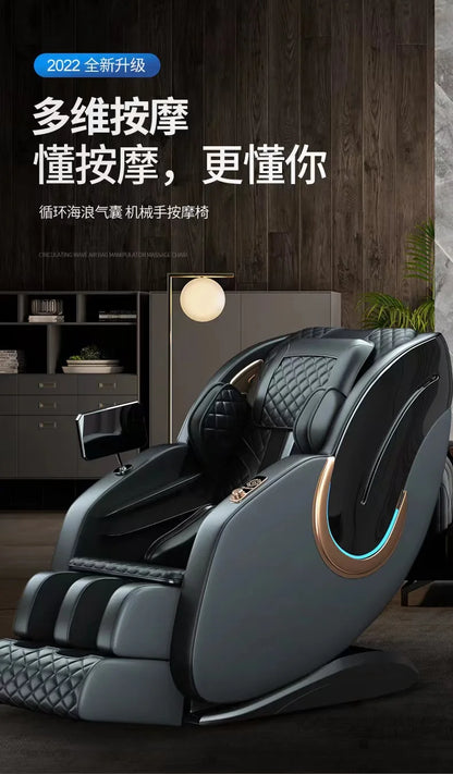 Asmt56 kommerzieller Massagesessel für Mittelalte und Senioren, vollautomatischer Zero-Gravity-Reisesessel, Home-Jade-Bewegungskabine