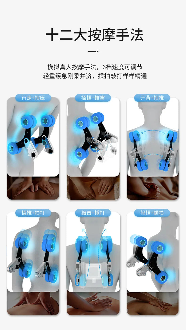 Asmt56 Smart-Massagesessel, vollautomatischer Luxus-Weltraumkapsel-Multifunktionssessel für Zuhause