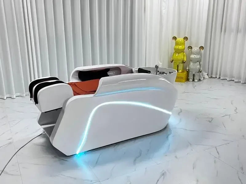 newIntelligent Electric Whole Body Massage Shampoo Bed Barber Shop Head Treatment Water Circulation Integrated Massage Couch