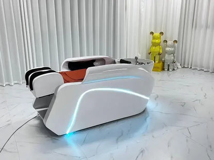 newIntelligent Electric Whole Body Massage Shampoo Bed Barber Shop Head Treatment Water Circulation Integrated Massage Couch