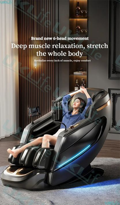 2026 MAX6D Dual-Core Jade-Massagesessel mit Wadenmassage, 152 cm Dual-SL-Schiene, KI-Sprachsteuerung, Schwerelosigkeitsmodus