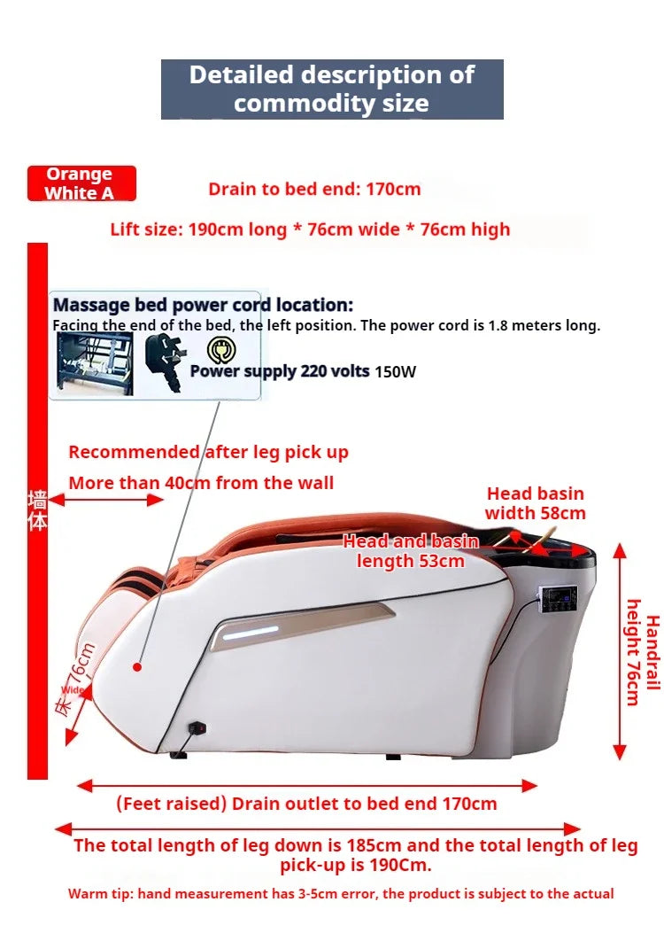 Japanischer Head Spa Shampoo Sessel Massagestuhl Massagesalon Schönheitssalon Professionelle Haarpflege Waschbecken Waschbecken Spa Möbel