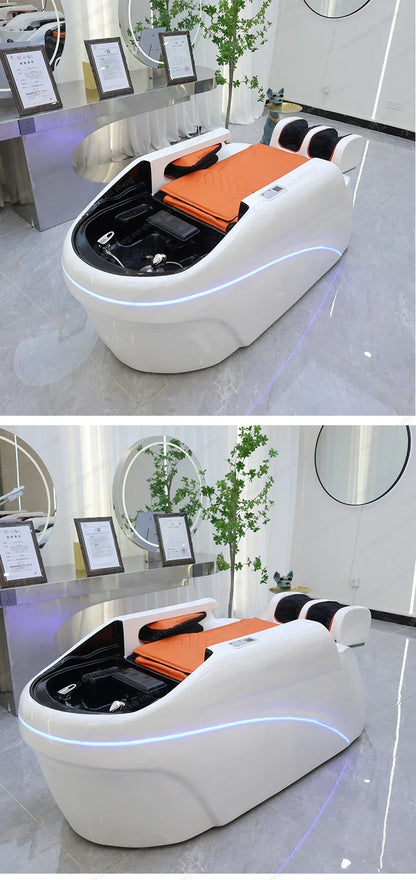 Factory Hair Salon Shampoo Bed Head SPA Fumigation Machine Electric Massage Table For Leisure Health Store Commercial Furniture