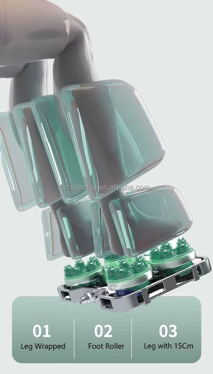 Shiatsu Recumbent Spa Pedicure 4d SL Track Zero Gravity Full Body Massage Chair