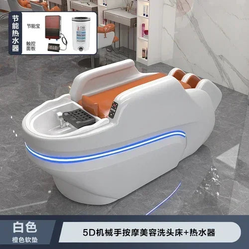 M178 Automatisches intelligentes elektrisches Massage-Shampoo-Bett für Friseursalons, spezielles Wasserzirkulations-Haarpflegebett
