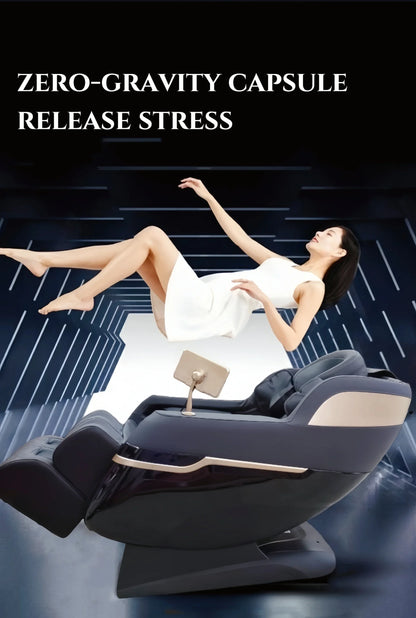 Massage Chair Gravity 3d Calf Full Body Massage Seat Chair Vibrating Smart Terapy 8 Roller