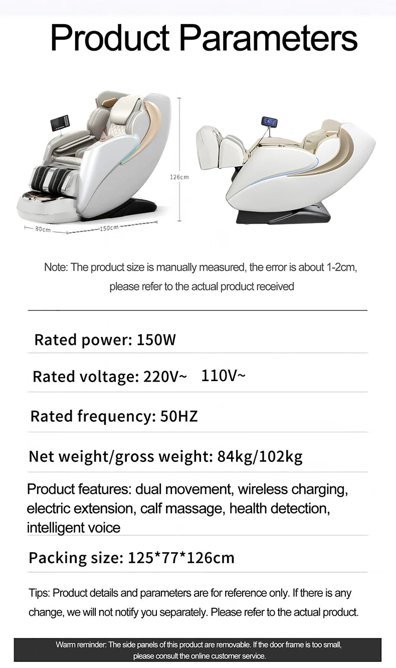 2025 Newest massage chair luxury 4D zero gravity Dual-core Full body Airbag Shiatsu Heating 3D Thai Stretch home Office chair