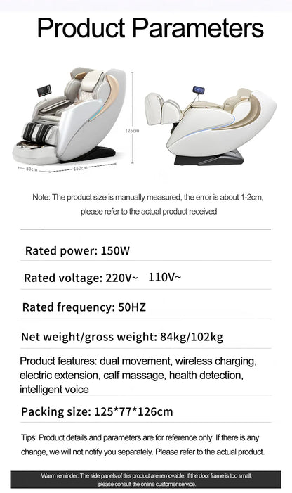 2025 Newest massage chair luxury 4D zero gravity Dual-core Full body Airbag Shiatsu Heating 3D Thai Stretch home Office chair