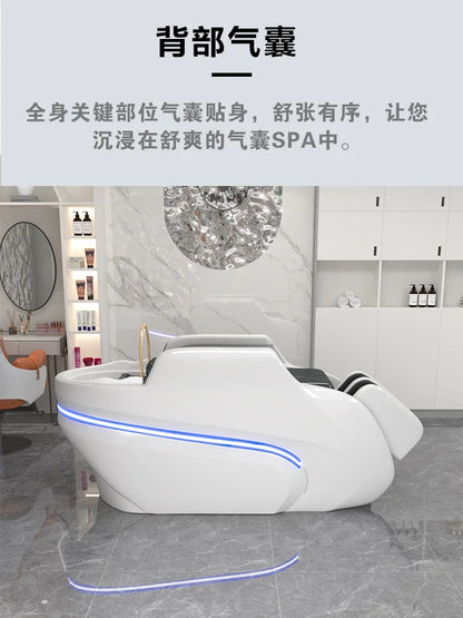 M178 Automatisches intelligentes elektrisches Massage-Shampoo-Bett für Friseursalons, spezielles Wasserzirkulations-Haarpflegebett