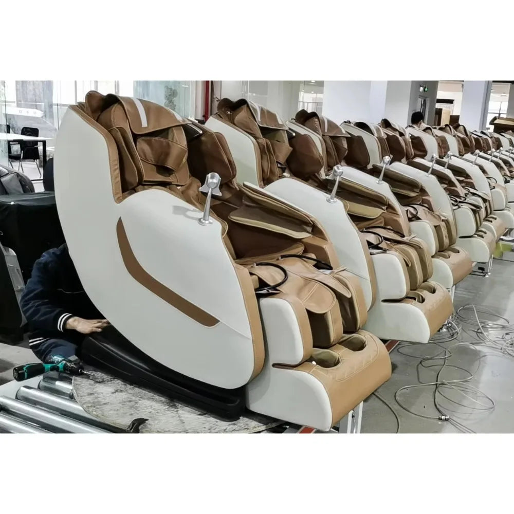 Luxury Portable Massage Chair, Zero Gravity Full Body with Foot Rollers & Music | Electric Relaxation & Entertainment System