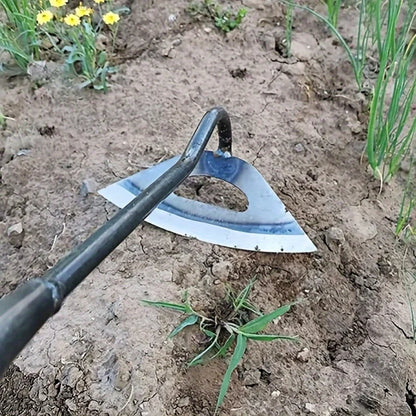 Houe Creuse Durable Tout Acier de Qualité Supérieure, Râteau de Désherbage Durable et Antirouille, Idéal pour les Légumes HP