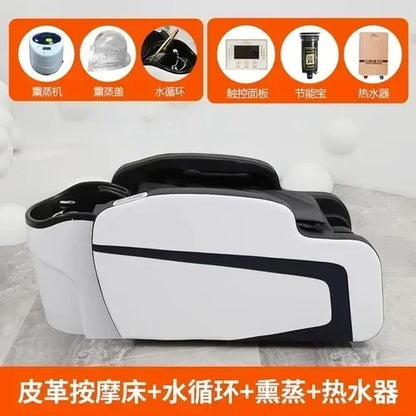 Intelligentes Head Spa Bett Salonmöbel Einfacher Beauty Haar Massagestuhl Frisierstuhl Shampoo Kappers Stoel Friseursalon