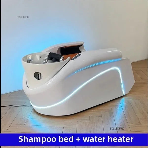 Massage-Shampoo-Bett Friseur-Haarsalon Elektrischer Laden Multifunktions-Shampoo-Stuhl Salonmöbel Begasungsmassagebett