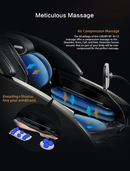 [2026]Deep 6D Ultra Comfortable & Strong Full Body Office Massage Chair Various Massage Modes Zero Gravity Function Factory Orig