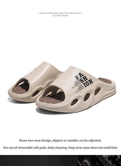 Herren-Mode-Massage-Slipper, Indoor/Outdoor-Sandalen, Strand-Flip-Flops, dicke Sohle, Herren-Slides, Sommer-rutschfeste Herren-Dusch-Slipper