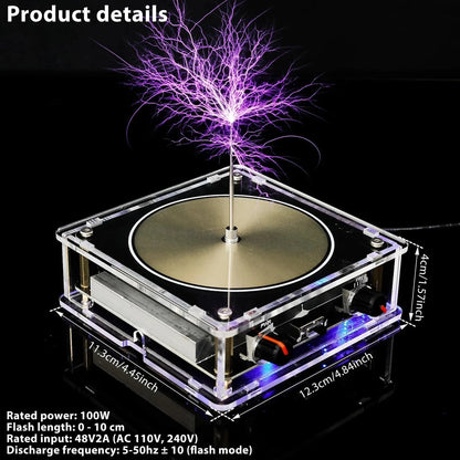 Bluetooth-Compatible Music Tesla Coil Speaker – Touchable Arc Generator for Science Education