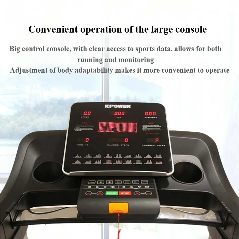 Portable Electric Foldable Treadmill with LCD Screen for Home Use Space-Saving Design Indoor Exercise & Fitness Equipment