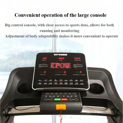 Portable Electric Foldable Treadmill with LCD Screen for Home Use Space-Saving Design Indoor Exercise & Fitness Equipment