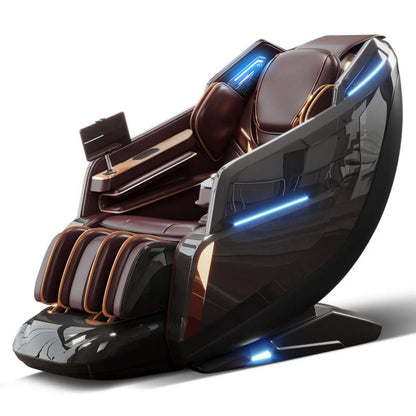 4D Zero Gravity Massage Chair SL-Track Full Body Airbags Heating Foot Rollers Shiatsu Thai Stretch  AI Voice 3-Year Warranty