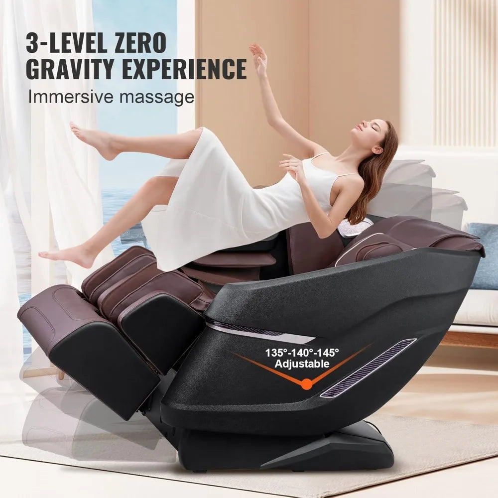 Full Body Massage Chair, SL-Track Zero Gravity Massage Recliner, 3D Shiatsu, Body Scan, Heating, Bluetooth Speaker Customized