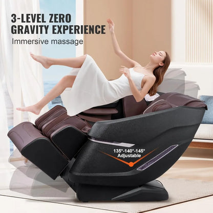 Full Body Massage Chair, SL-Track Zero Gravity Massage Recliner, 3D Shiatsu, Body Scan, Heating, Bluetooth Speaker Customized