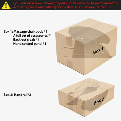 2025 7ft Professioneller Ganzkörper-Elektromassagesessel 400Lbs Kapazität 4D Massage Schwerelosigkeit Multifunktions-Heimmöbel
