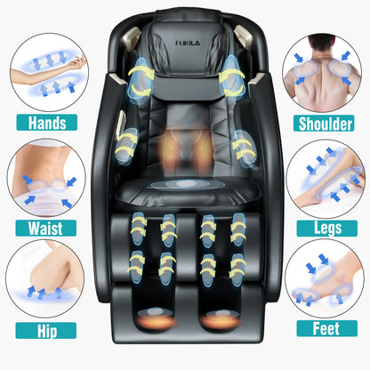 4D SL Airbag Zero Gravity full body Massage Chair Home 3D Office Foot Roller Shiatsu Office Chair Massage Sofa