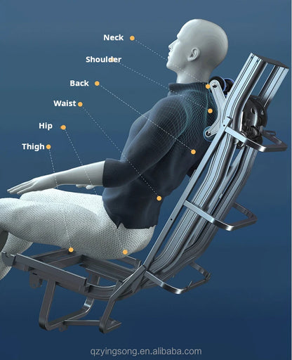 4D-Ganzkörper-Massagesessel, Schwerelosigkeitsfunktion & Gesundheitssystem | Smarte Entspannung für das Wohlbefinden zu Hause