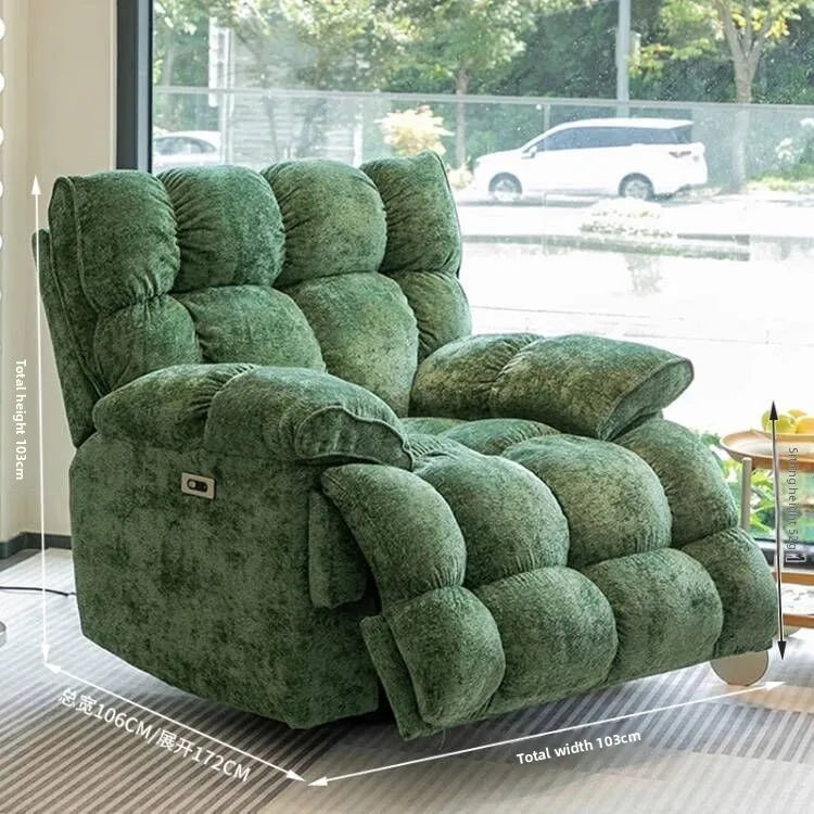 Smart Elektrischer Lazy-Sofa-Sessel Wohnzimmer Modern Einzelsitz mit Schlafmodus Multifunktionales Design Komfortable Ruhe