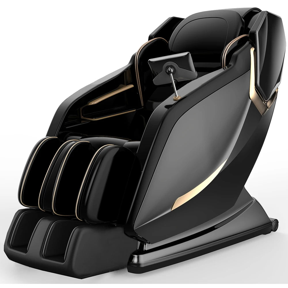 FullBodyZero GravityShiatsu Massage Chair L-Track Recliner with Airbag SpeakerLCD Screen RemoteControl VoiceControlBack/Leg Heat