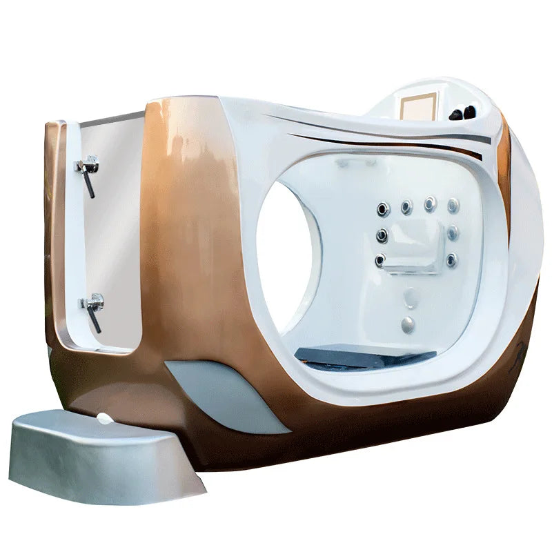 Unterwasserlaufband mit offener Tür, Wasserfitness, Wasser- und Stromtrennung, hydraulischer Antrieb zur Hydrotherapierehabilitation