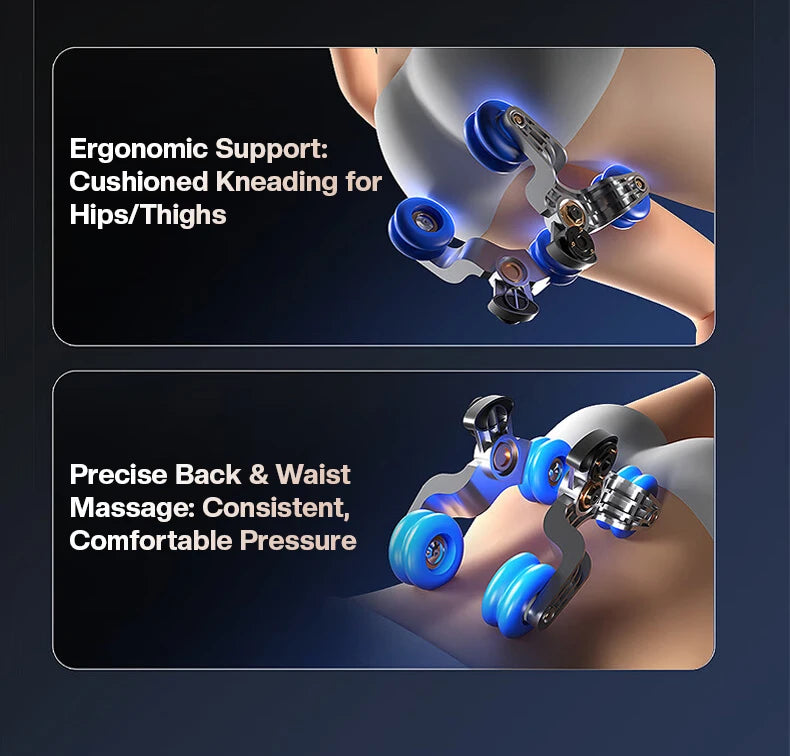 2026 Deluxe Dual Core 4D SL Track Massagesessel mit Zero-Gravity-Körperscan Bester 3D-Luxus-Massagesessel