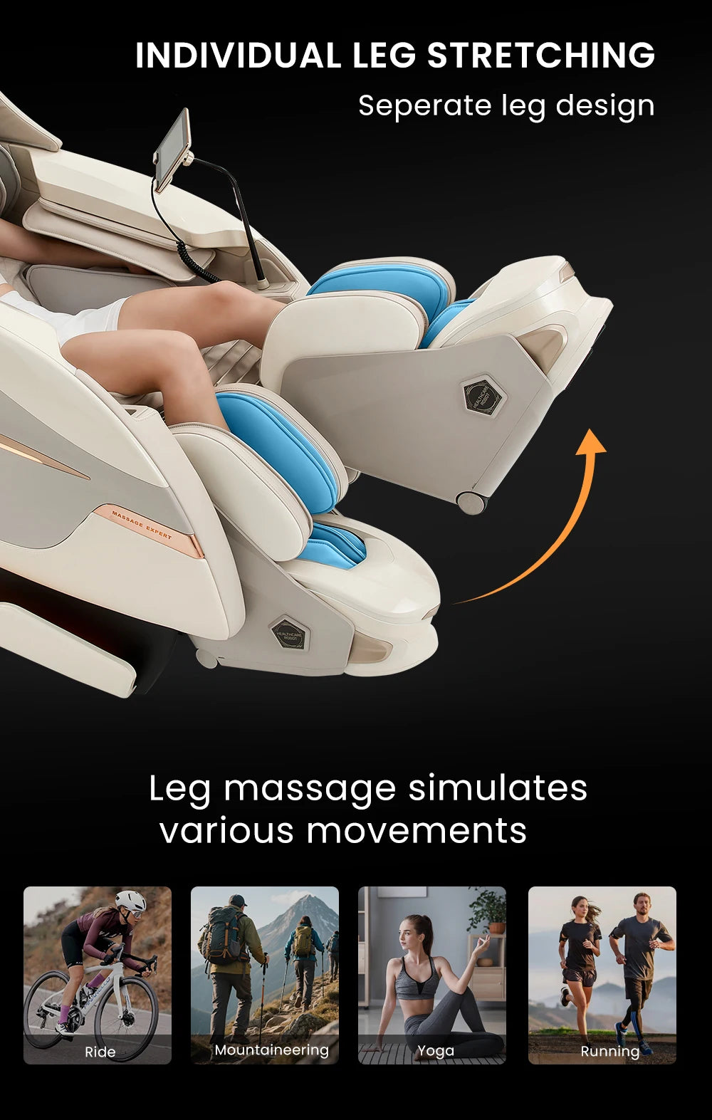 Body 5d Sound Wave Tech Massage Movement Voice Control Massage Chair 2026