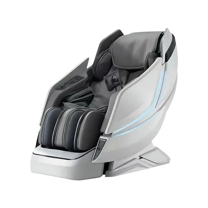 Massage Chair with Voice Control, Full Body Elastic Massage Chair with Voice Control, Heating, LCD Remote Control, Foot Rolle