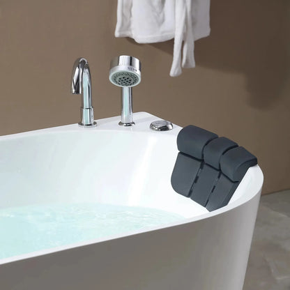 Modern Bathroom Whirlpool Air Jet Bath Tub Free Standing Acrylic SPA Massage Bathtub With Shower Faucet White