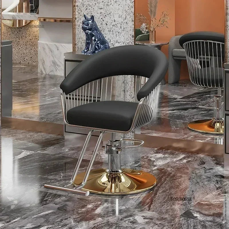 Nordic Salonmöbel Friseurstühle Friseursalon Professioneller Friseurstuhl Hebebarer Drehstuhl Schönheitssalon Friseurstuhl