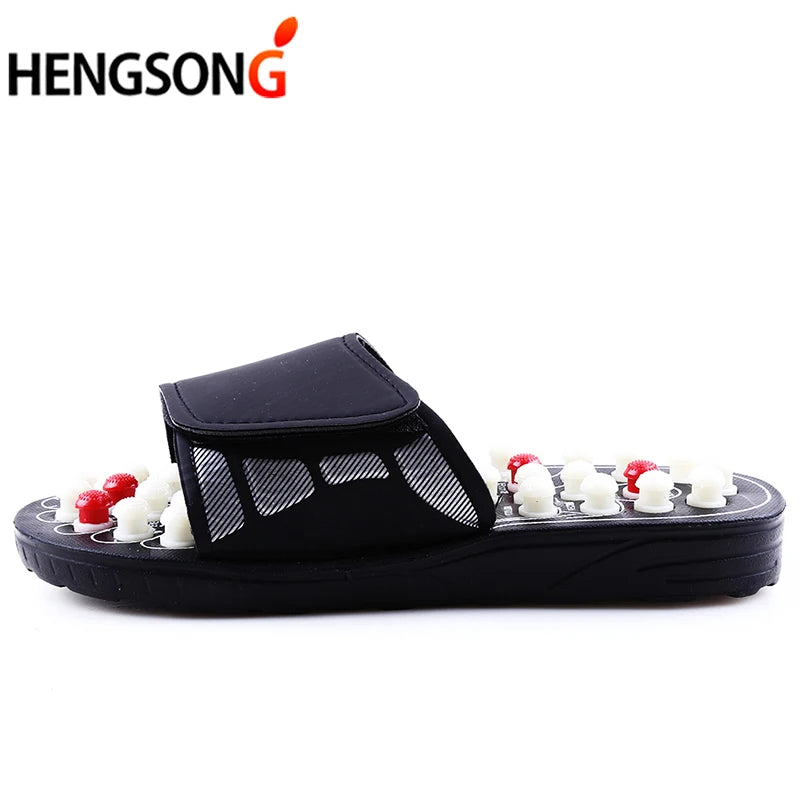 Akupressur Massage Pantoffeln Sandalen für Herren Füße Chinesische Akupressur Therapie Medizinische Rotierende Fußmassage Schuhe Unisex