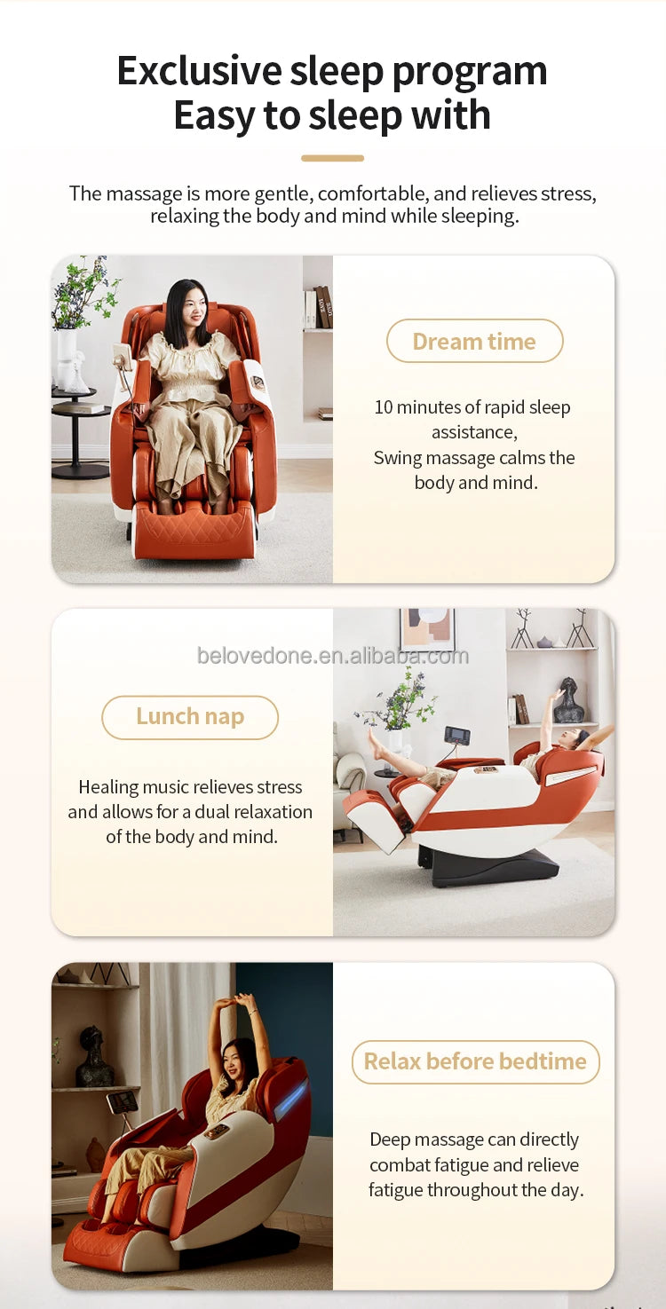 Smart Electric Massage Chair Relaxing Body Massage Chair Zero-gravity Luxury Massage Armchair