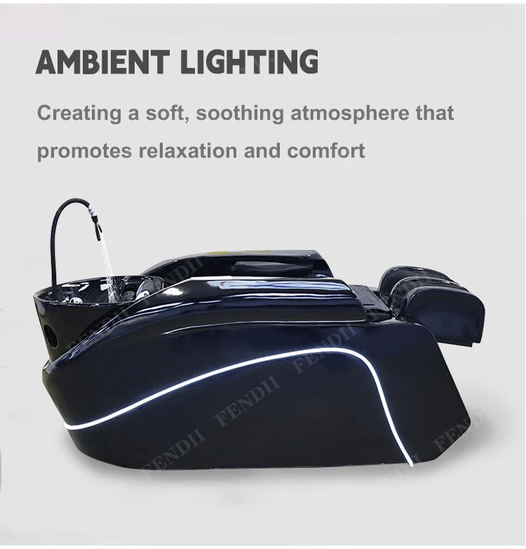 Head Spa Bed Hair Shampoo Chair Electric Massage Shampoo Chair With Head Therapy