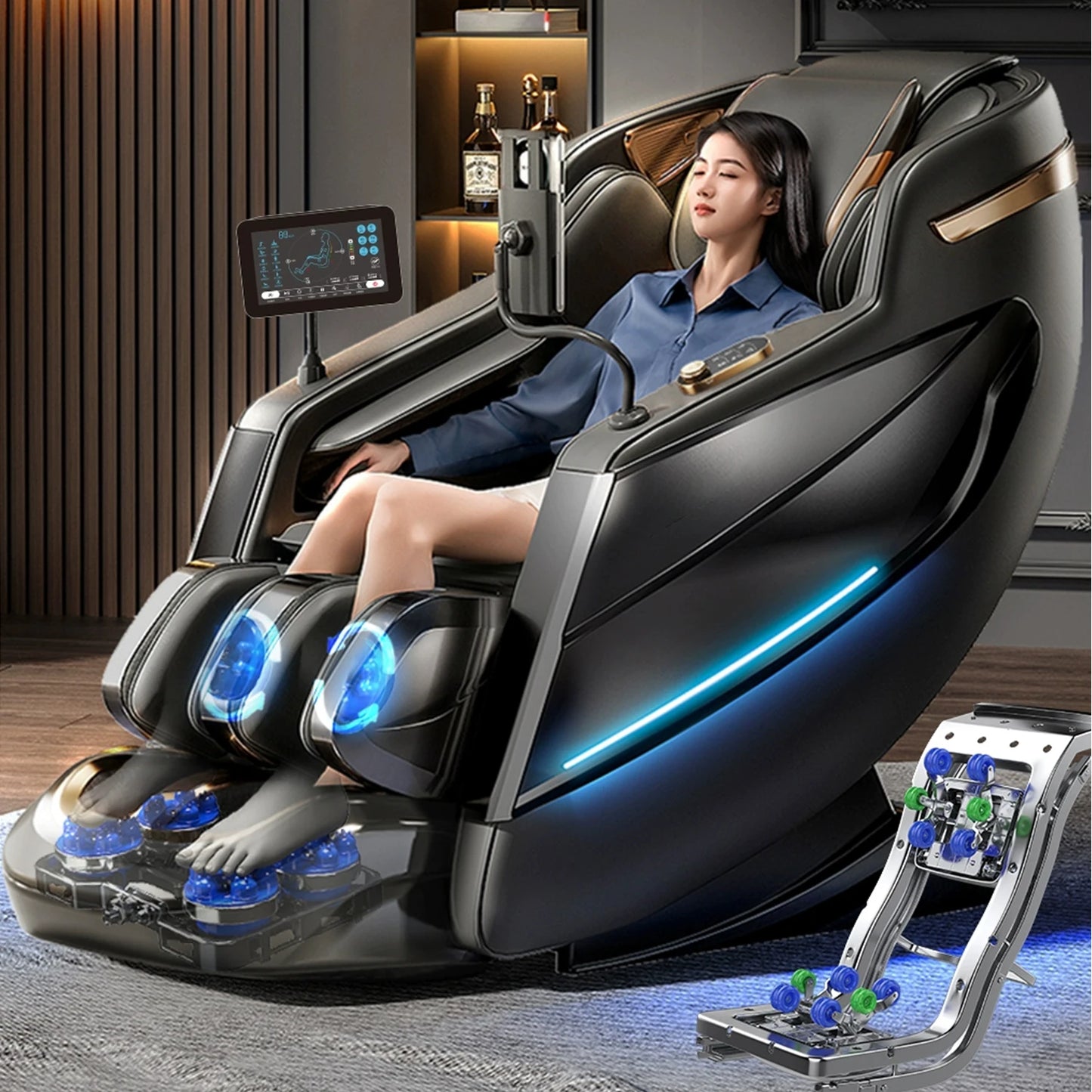 2026 MAX6D Premium Massage Chair: AI Voice, Zero Gravity, 6D Dual-Core Jade Rollers & Full Calf Massage