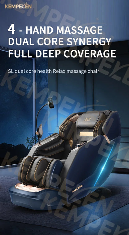 Dual-Core 4D All-in-One Massage Chair | Full Body SL Track & Zero Gravity | Advanced Leg & Foot Comfort