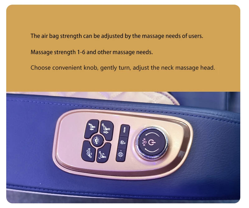 Fauteuil de massage commercial 5D avec fonction de chauffage et de massage