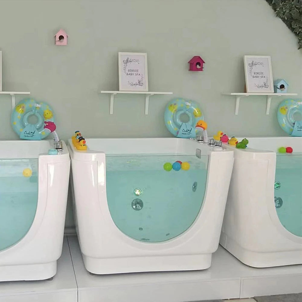 1100X850X850mm Infant Baby Portable Spa Acrylic Hydromassage Whirlpool Kids Children Bathtub NS807A