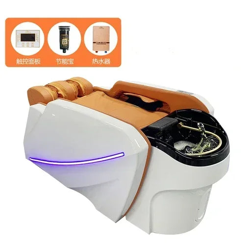 M178 Automatisches intelligentes elektrisches Massage-Shampoo-Bett für Friseursalons, spezielles Wasserzirkulations-Haarpflegebett