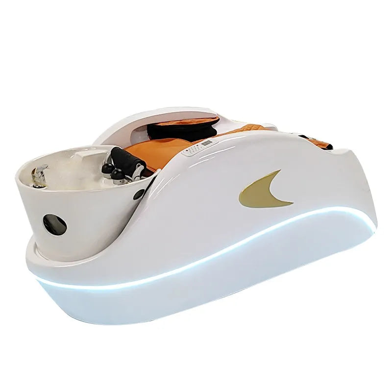 Elektrisches intelligentes Massage-Shampoo-Bett Friseursalon Spezial Thai Flachliegendes Friseursalon Automatisches Kopfbehandlungsbett Massagebett