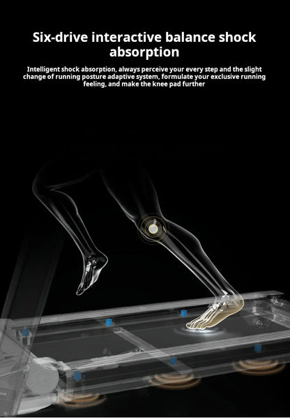 New Style Men and Women Mini Walking Machine Electric Treadmill for Home Use Folding Fitness Equipment Silent Treadmill