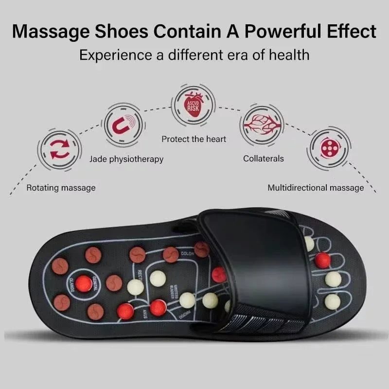Shiatsu Foot Massager - Plantar Fasciitis Relief Acupressure Reflexology Stimulation Massage Sandals