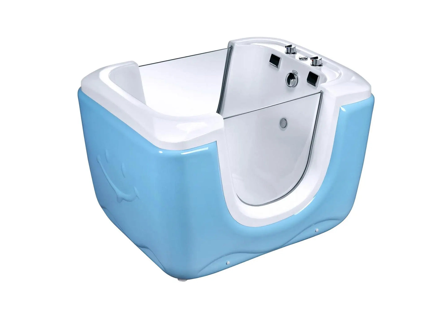 Großhandel freistehende Acryl-Hundepflegebadewanne Haustier-Spa-Whirlpool-Massagebadewanne für Haustiere